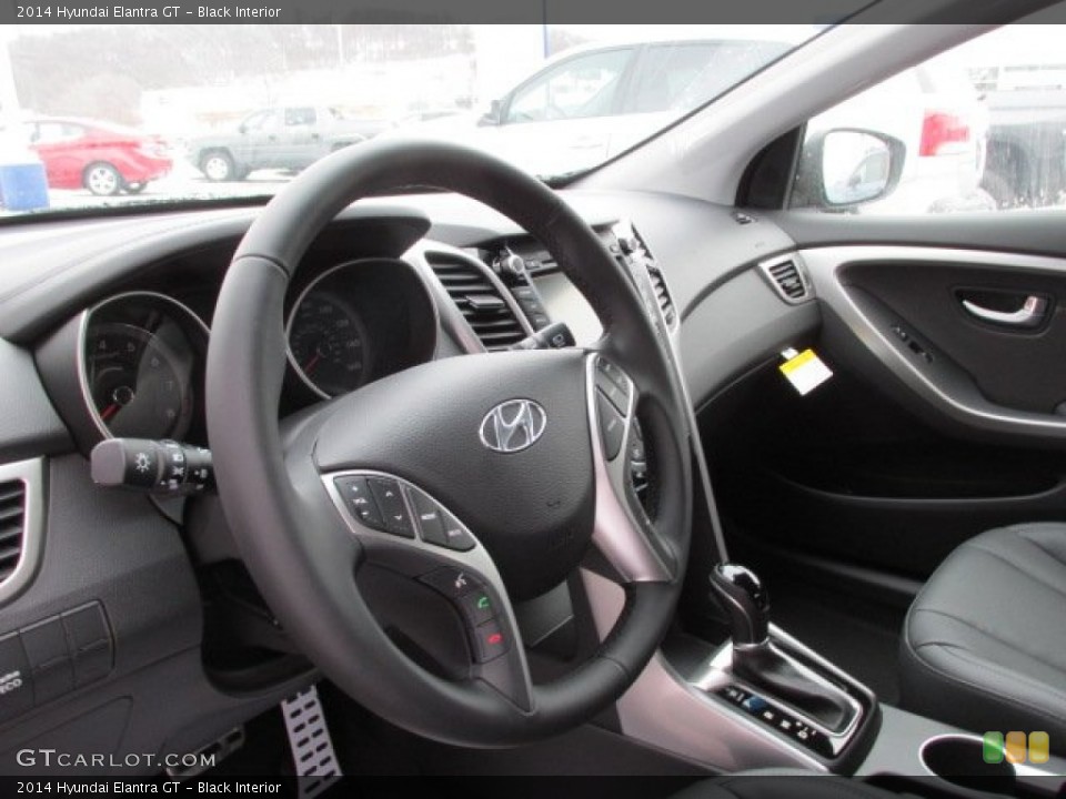 Black Interior Steering Wheel for the 2014 Hyundai Elantra GT #89512198