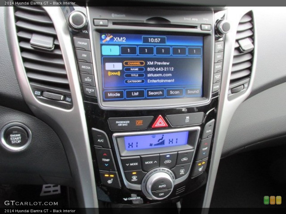 Black Interior Controls for the 2014 Hyundai Elantra GT #89512291