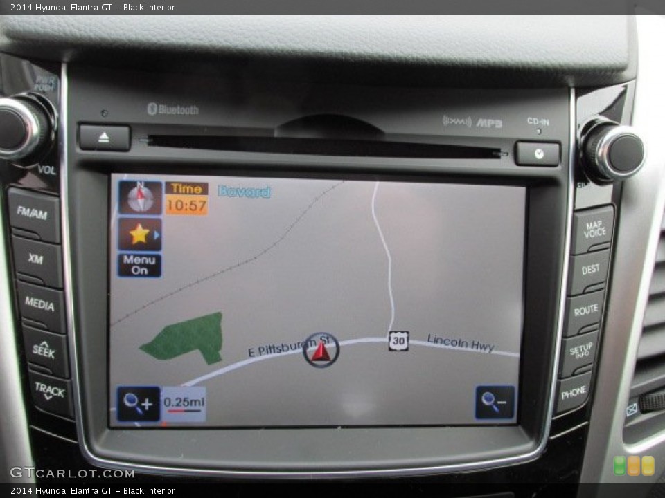 Black Interior Navigation for the 2014 Hyundai Elantra GT #89512315