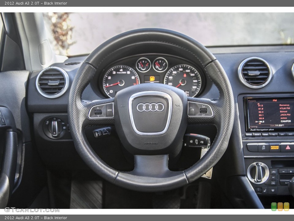 Black Interior Steering Wheel for the 2012 Audi A3 2.0T #89512348