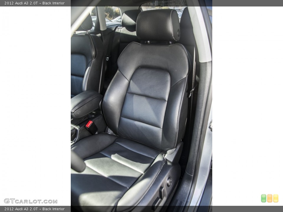 Black Interior Front Seat for the 2012 Audi A3 2.0T #89512588