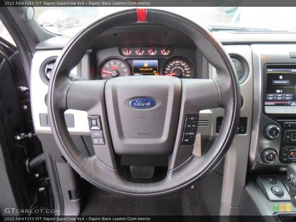 Raptor Black Leather/Cloth Interior Steering Wheel for the 2013 Ford F150 SVT Raptor SuperCrew 4x4 #89515537