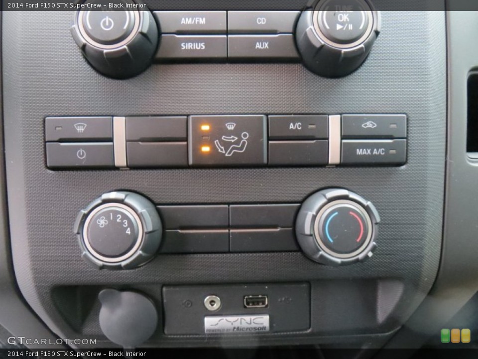 Black Interior Controls for the 2014 Ford F150 STX SuperCrew #89516872