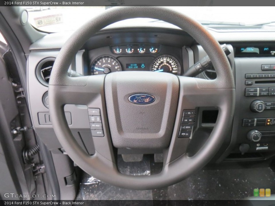 Black Interior Steering Wheel for the 2014 Ford F150 STX SuperCrew #89516875