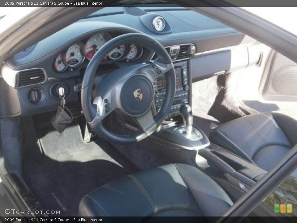 Sea Blue Interior Prime Interior for the 2009 Porsche 911 Carrera S Coupe #89519335