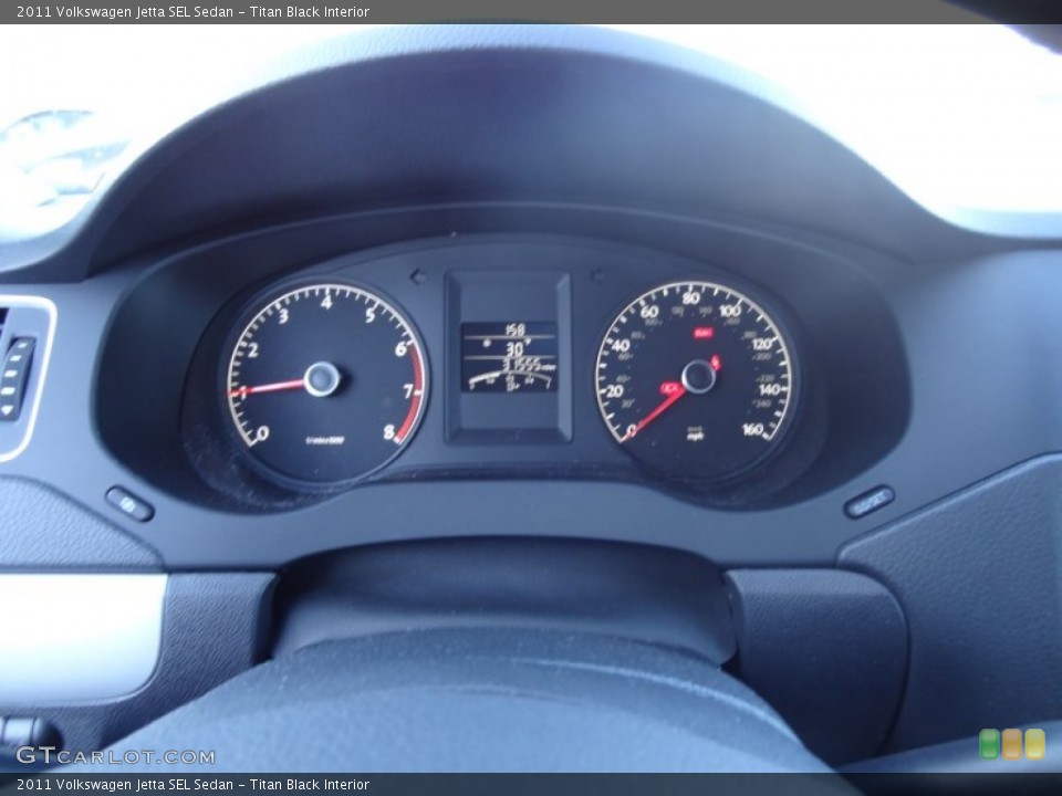 Titan Black Interior Gauges for the 2011 Volkswagen Jetta SEL Sedan #89519680
