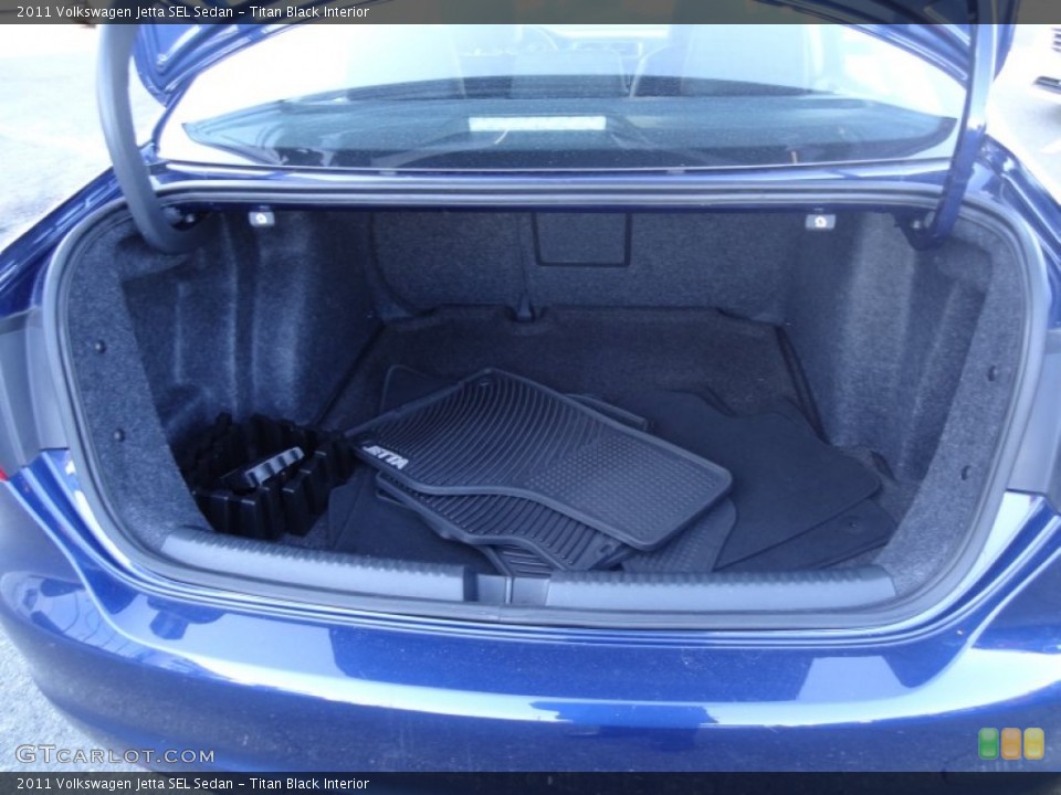 Titan Black Interior Trunk for the 2011 Volkswagen Jetta SEL Sedan #89519855