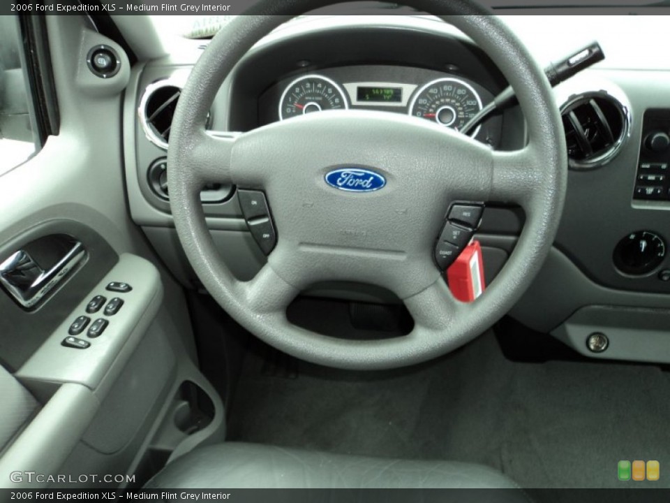 Medium Flint Grey Interior Steering Wheel for the 2006 Ford Expedition XLS #89522317