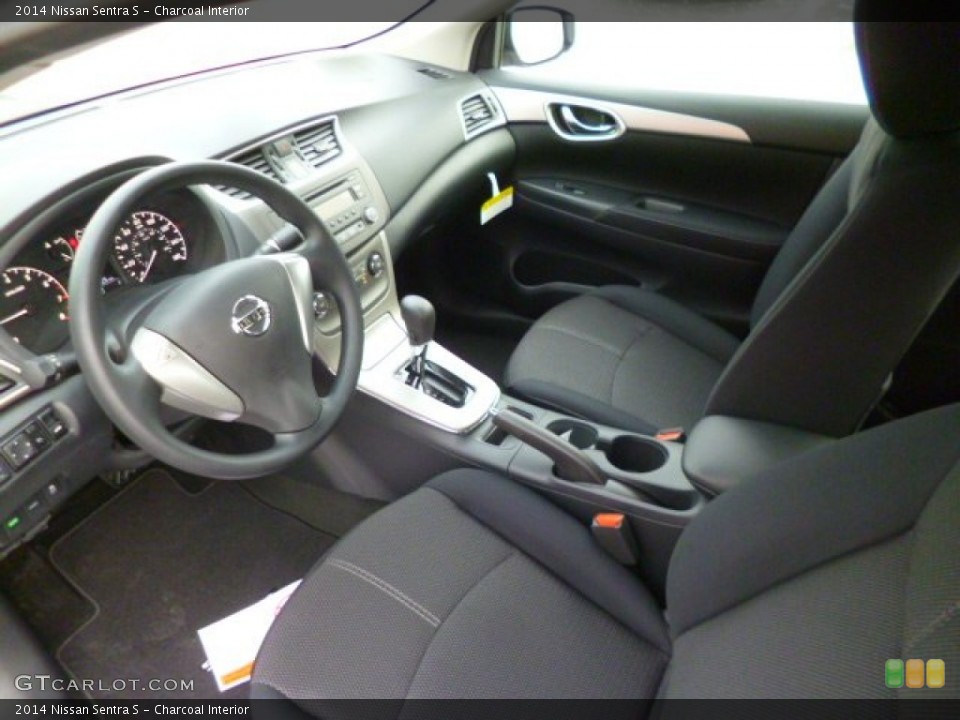 Charcoal Interior Prime Interior for the 2014 Nissan Sentra S #89522328