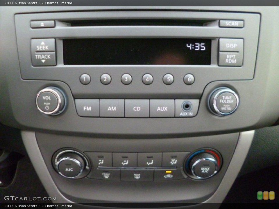 Charcoal Interior Controls for the 2014 Nissan Sentra S #89522395