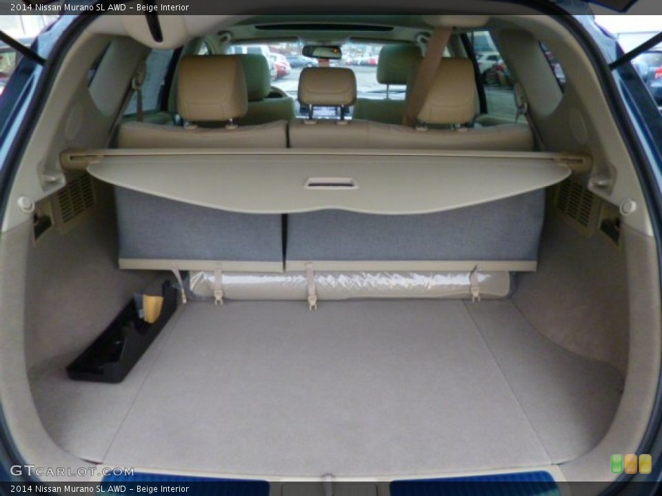Beige Interior Trunk for the 2014 Nissan Murano SL AWD #89523919