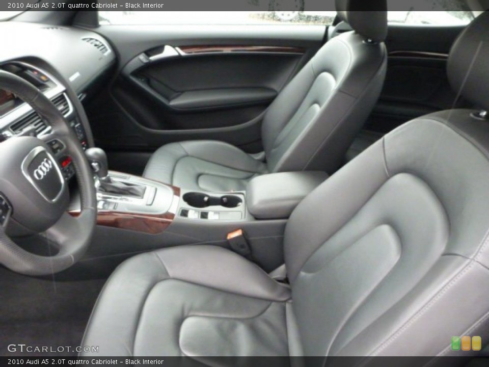 Black Interior Front Seat for the 2010 Audi A5 2.0T quattro Cabriolet #89524549