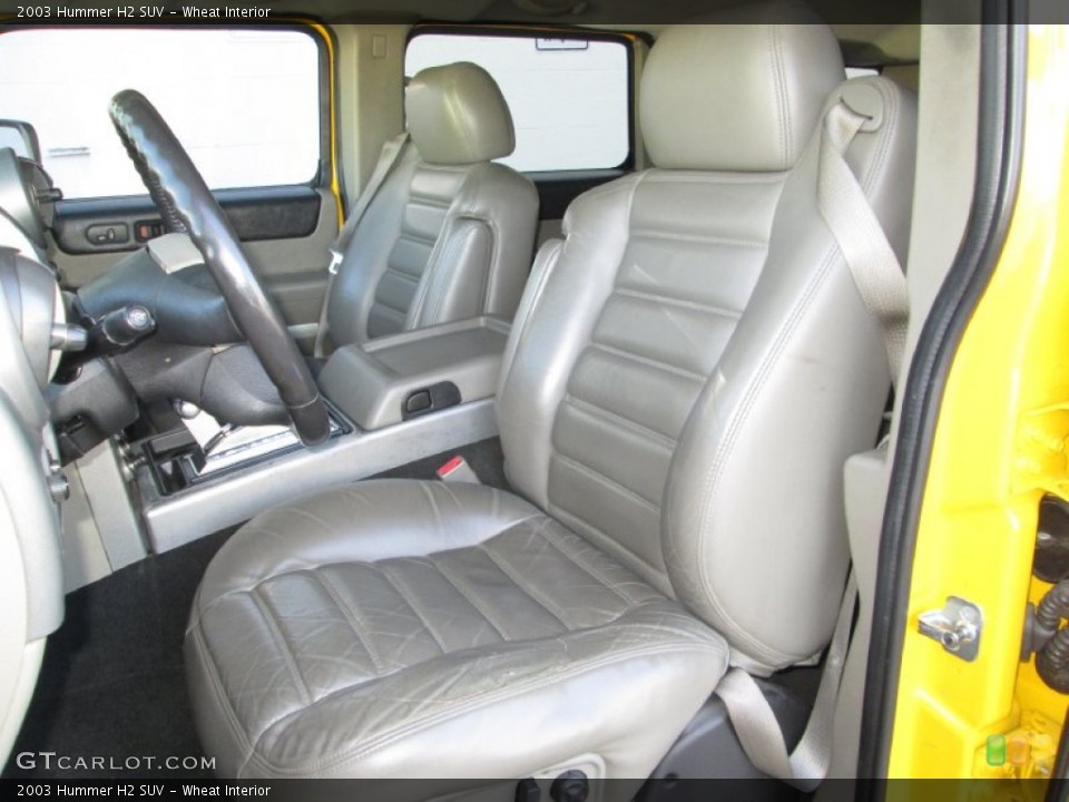 Wheat Interior Front Seat for the 2003 Hummer H2 SUV #89524636