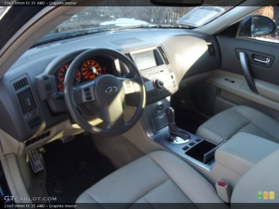Graphite Interior Prime Interior for the 2007 Infiniti FX 35 AWD #89524648