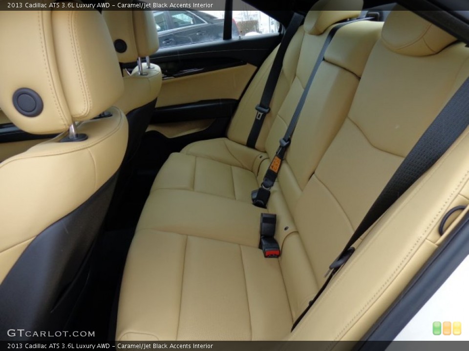 Caramel/Jet Black Accents Interior Rear Seat for the 2013 Cadillac ATS 3.6L Luxury AWD #89528530