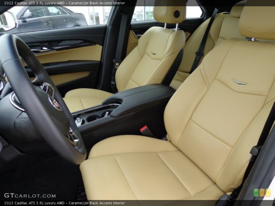 Caramel/Jet Black Accents Interior Front Seat for the 2013 Cadillac ATS 3.6L Luxury AWD #89528604