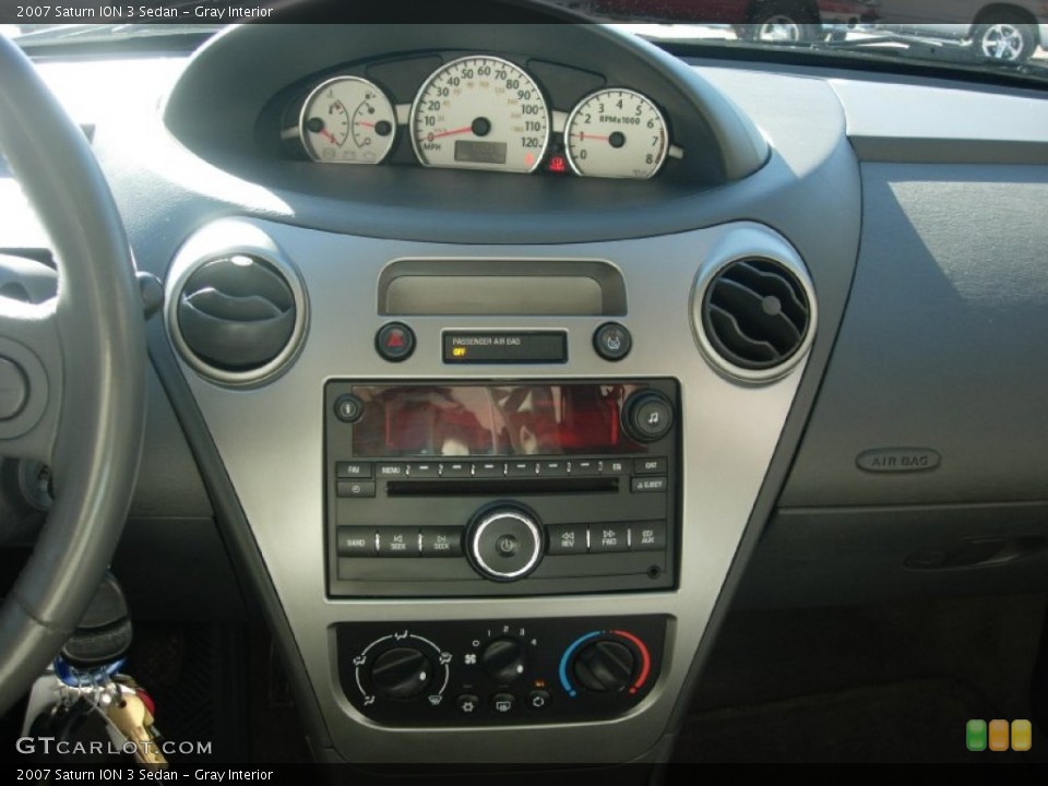 Gray Interior Controls for the 2007 Saturn ION 3 Sedan #89529010