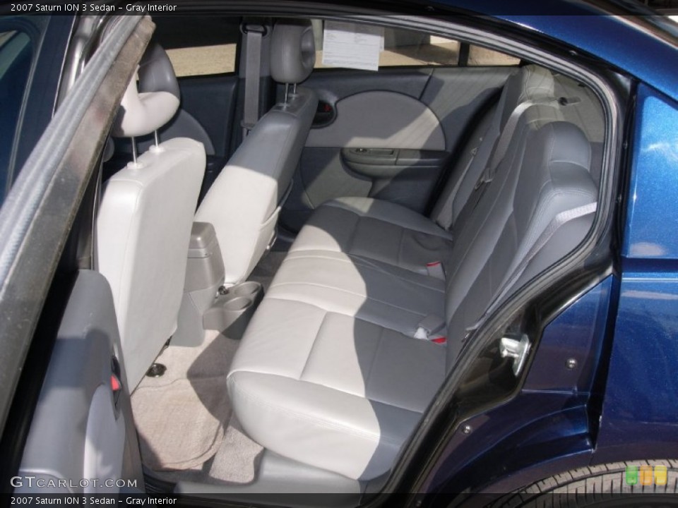 Gray Interior Rear Seat for the 2007 Saturn ION 3 Sedan #89529103