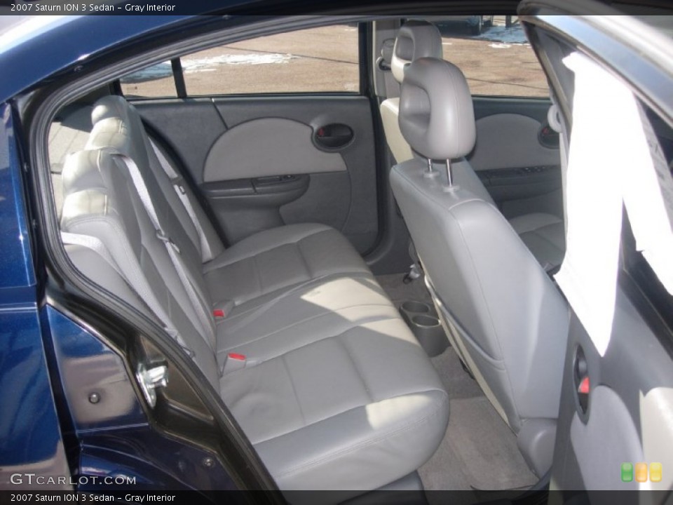 Gray Interior Rear Seat for the 2007 Saturn ION 3 Sedan #89529124
