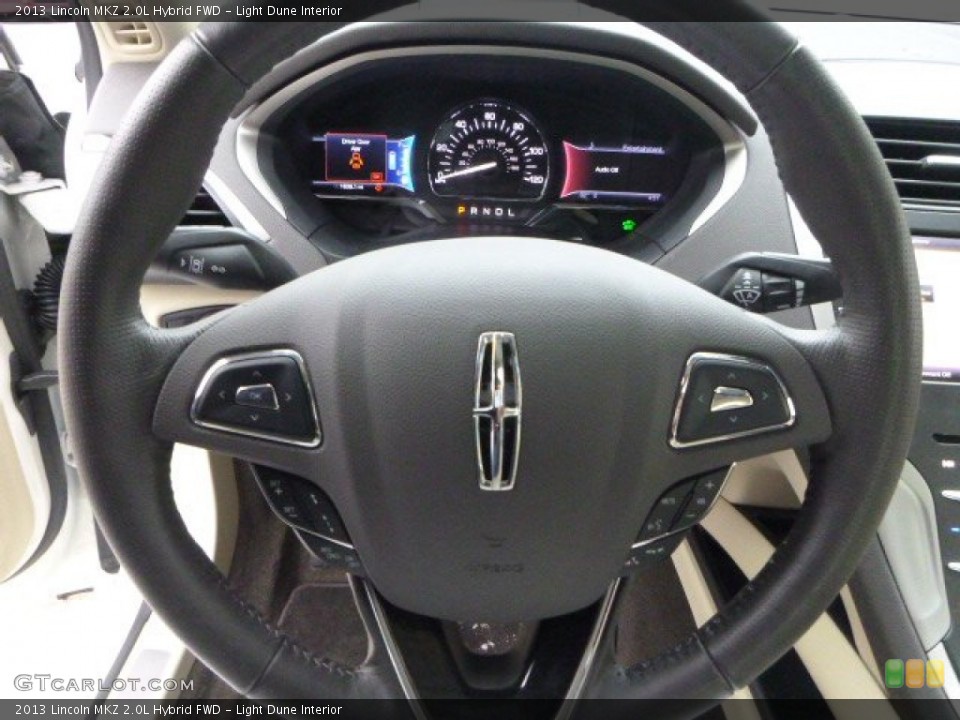 Light Dune Interior Steering Wheel for the 2013 Lincoln MKZ 2.0L Hybrid FWD #89529396