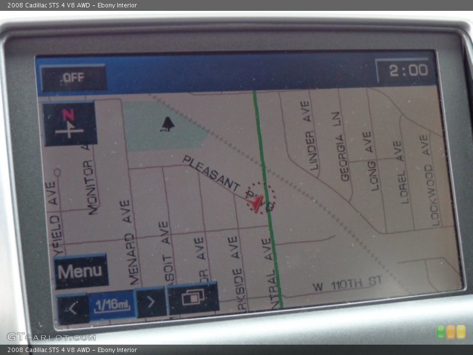 Ebony Interior Navigation for the 2008 Cadillac STS 4 V8 AWD #89529501
