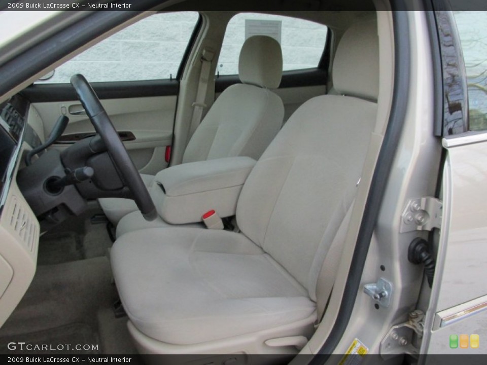 Neutral Interior Front Seat for the 2009 Buick LaCrosse CX #89530966
