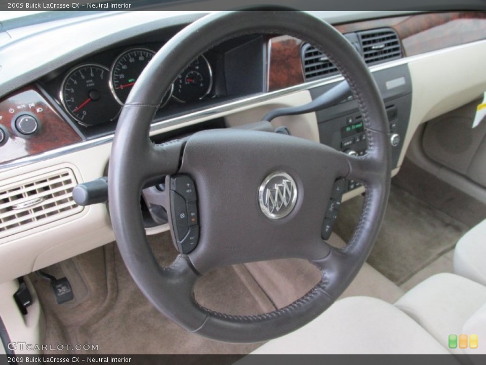 Neutral Interior Steering Wheel for the 2009 Buick LaCrosse CX #89531038