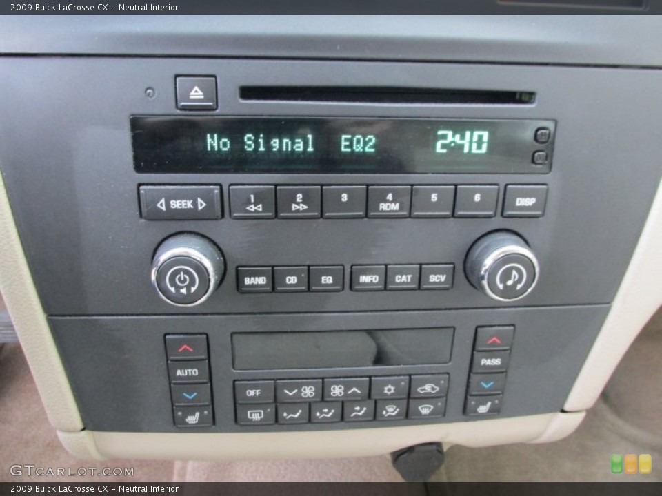 Neutral Interior Controls for the 2009 Buick LaCrosse CX #89531062