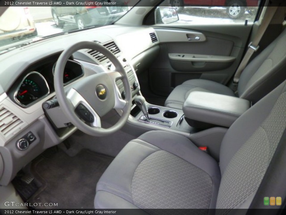 Dark Gray/Light Gray Interior Prime Interior for the 2012 Chevrolet Traverse LS AWD #89533066