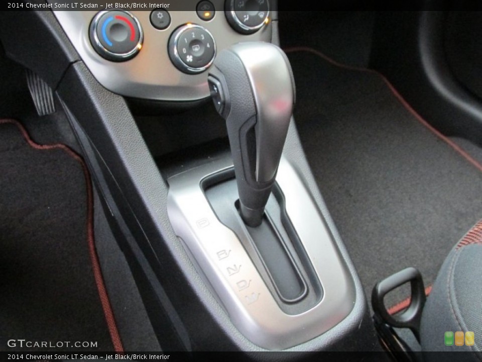Jet Black/Brick Interior Transmission for the 2014 Chevrolet Sonic LT Sedan #89534101