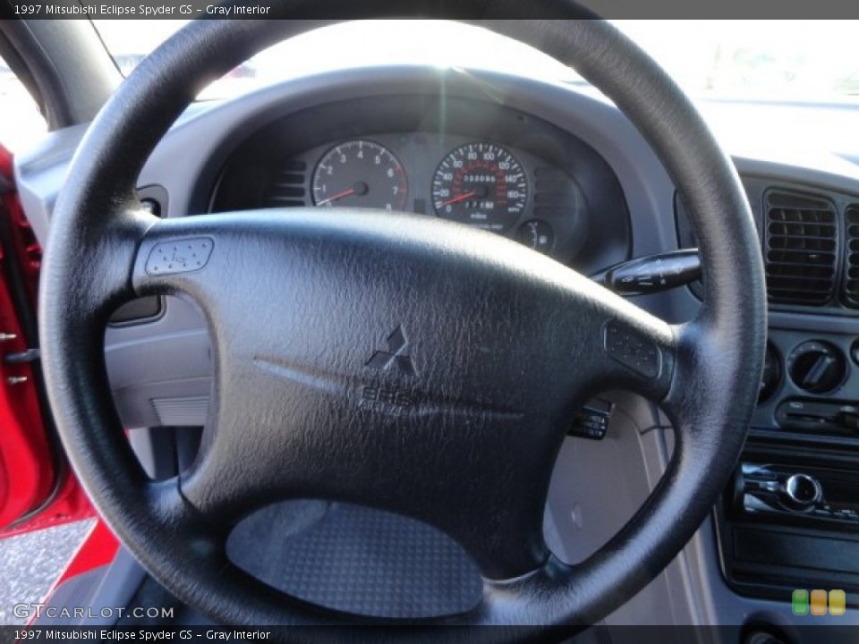Gray Interior Steering Wheel for the 1997 Mitsubishi Eclipse Spyder GS #89535379