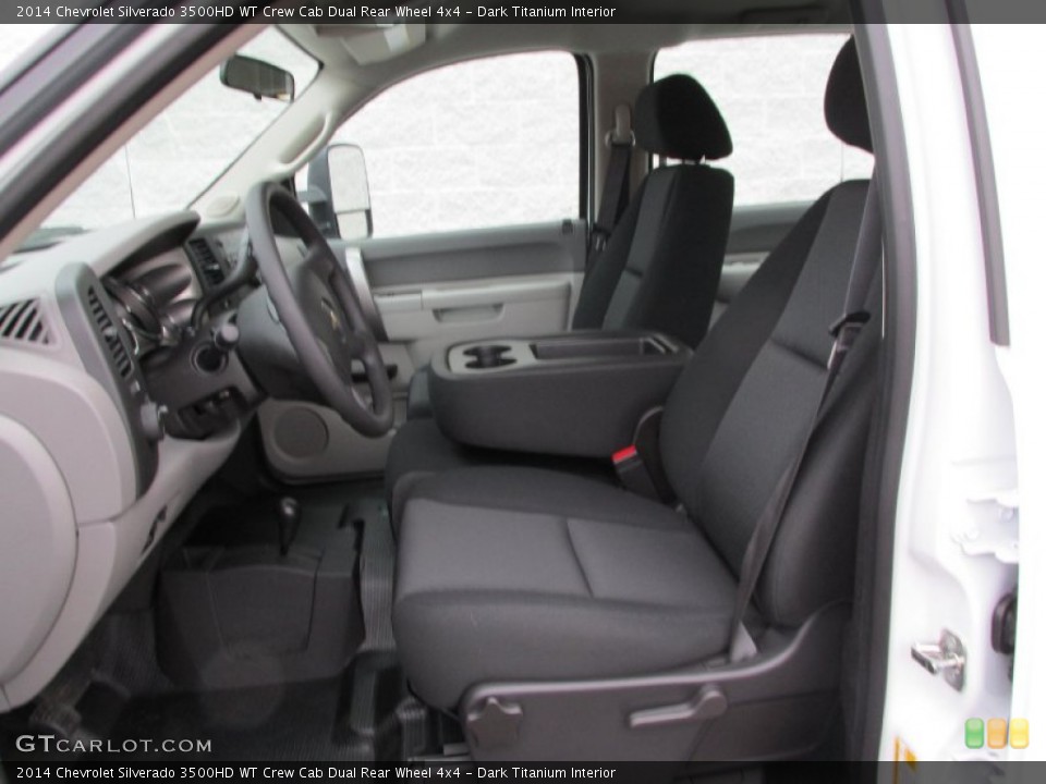 Dark Titanium Interior Front Seat for the 2014 Chevrolet Silverado 3500HD WT Crew Cab Dual Rear Wheel 4x4 #89535526