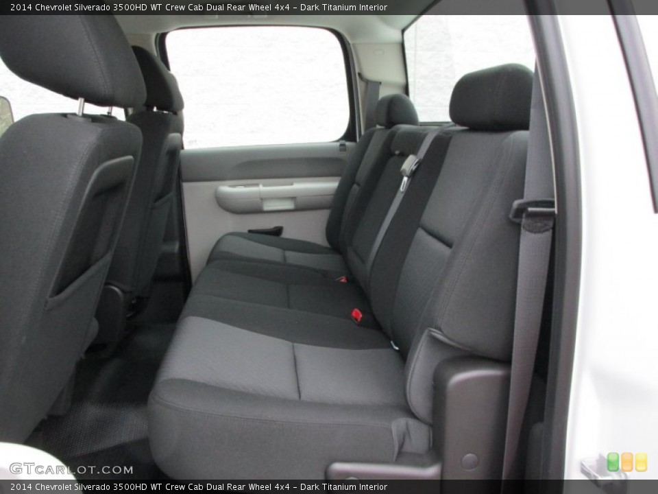 Dark Titanium Interior Rear Seat for the 2014 Chevrolet Silverado 3500HD WT Crew Cab Dual Rear Wheel 4x4 #89535544