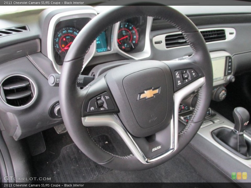 Black Interior Steering Wheel for the 2013 Chevrolet Camaro SS/RS Coupe #89536057