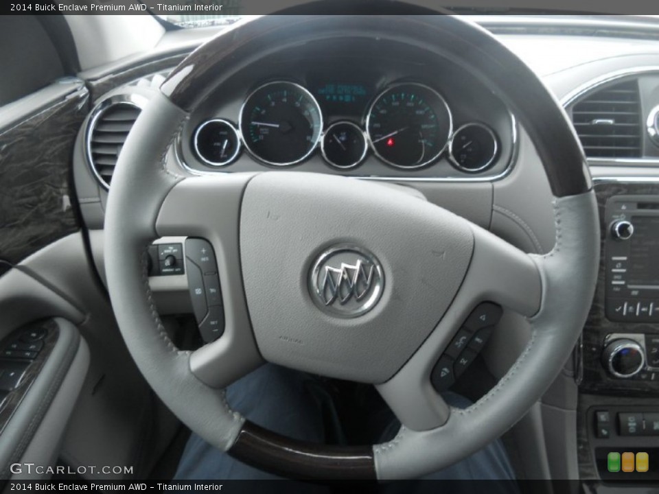 Titanium Interior Steering Wheel for the 2014 Buick Enclave Premium AWD #89536074