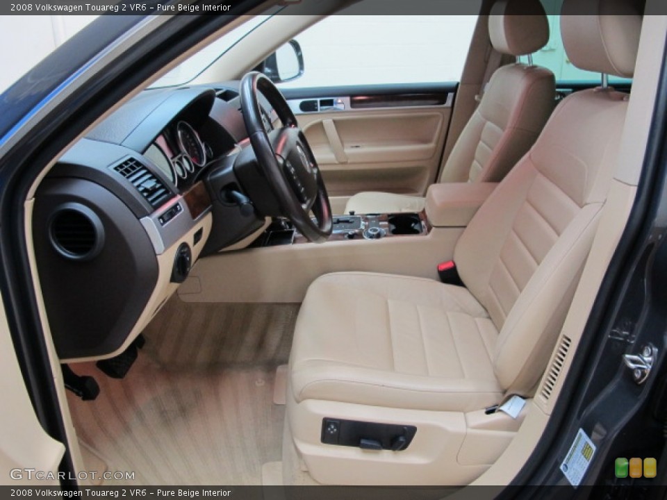 Pure Beige Interior Front Seat for the 2008 Volkswagen Touareg 2 VR6 #89536288