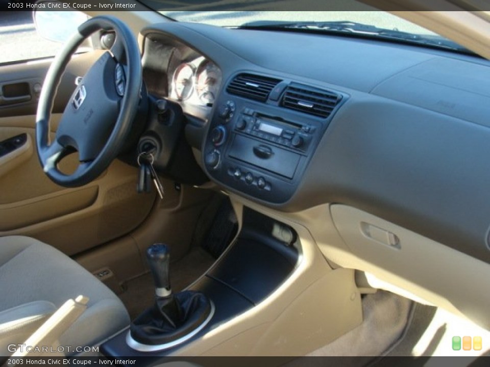 Ivory Interior Dashboard for the 2003 Honda Civic EX Coupe #89538350
