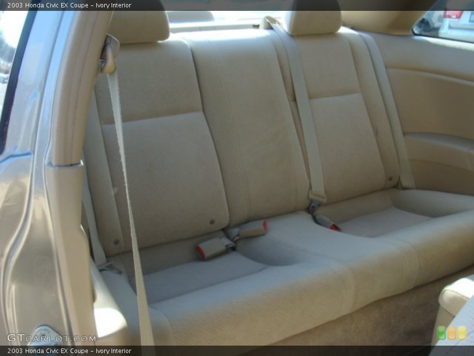 Ivory Interior Rear Seat for the 2003 Honda Civic EX Coupe #89538394
