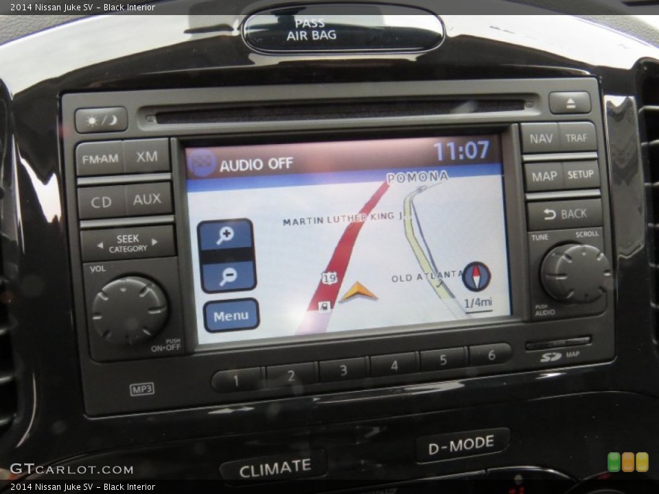 Black Interior Navigation for the 2014 Nissan Juke SV #89539413