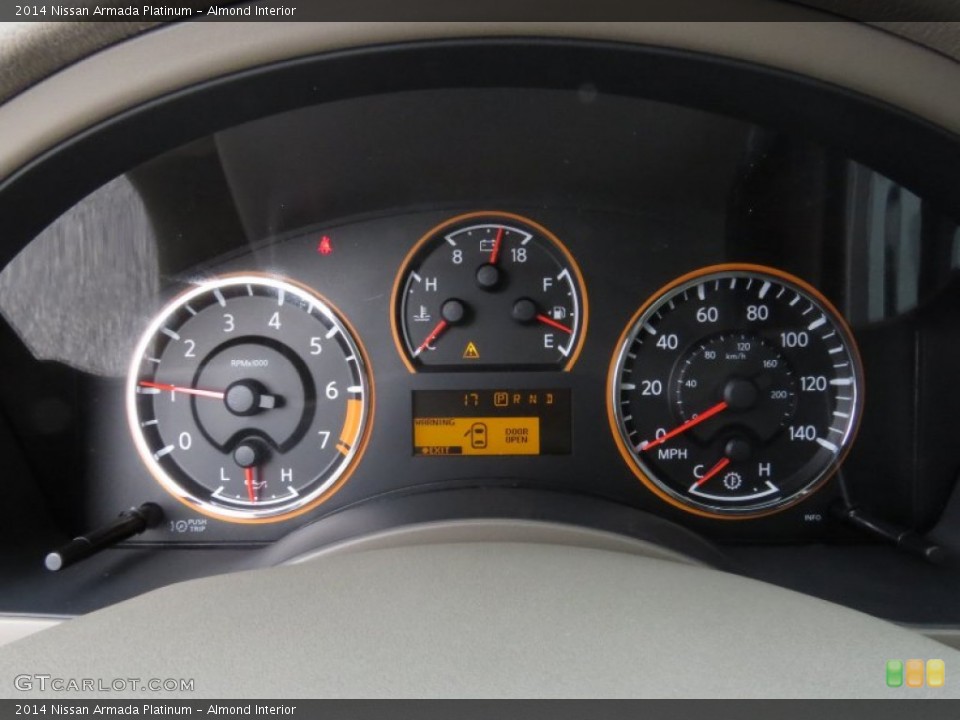 Almond Interior Gauges for the 2014 Nissan Armada Platinum #89539852
