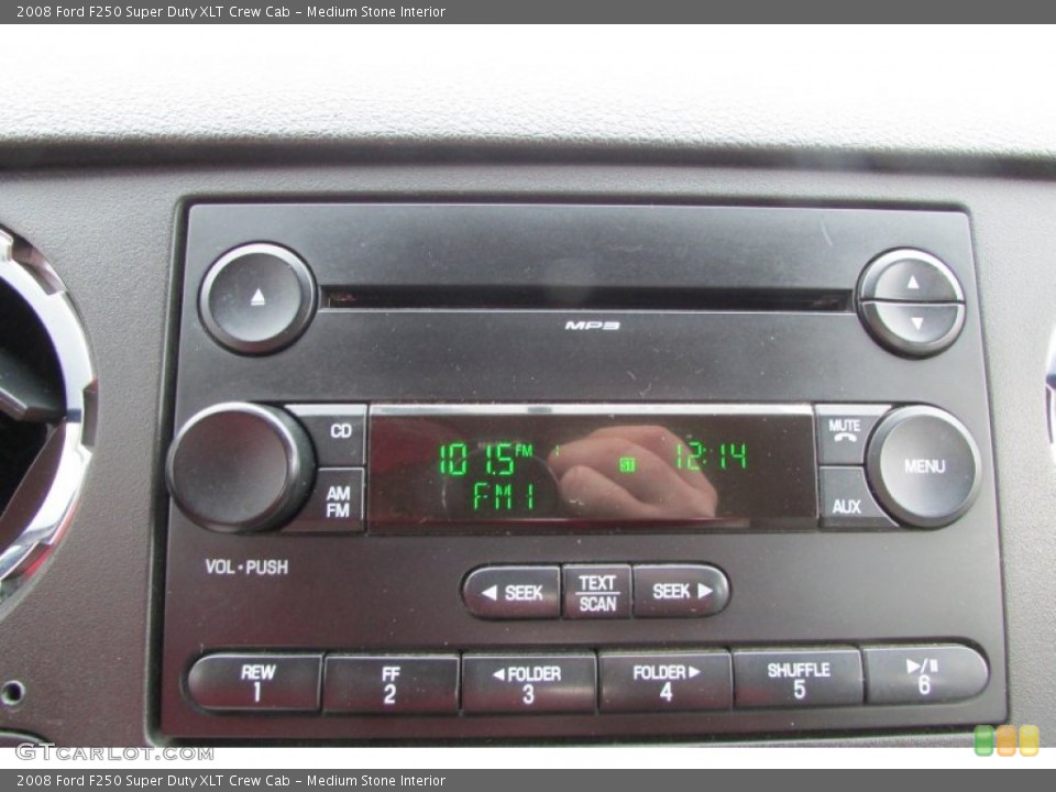 Medium Stone Interior Audio System for the 2008 Ford F250 Super Duty XLT Crew Cab #89543083