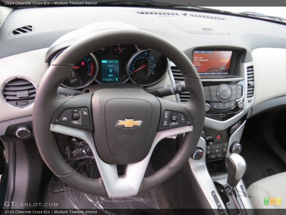 Medium Titanium Interior Steering Wheel for the 2014 Chevrolet Cruze Eco #89545177