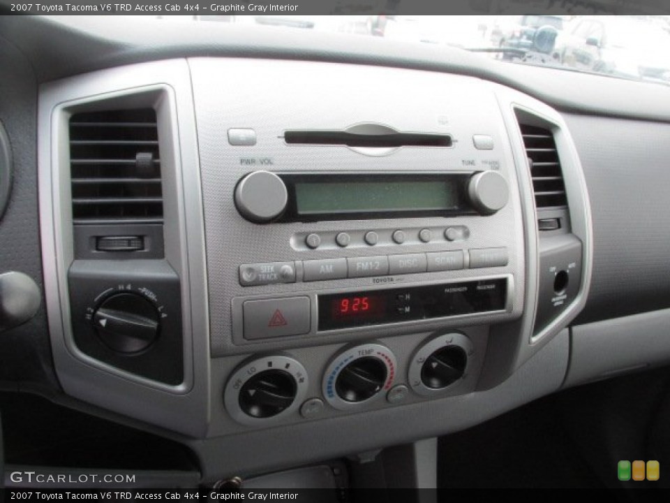 Graphite Gray Interior Controls for the 2007 Toyota Tacoma V6 TRD Access Cab 4x4 #89546929