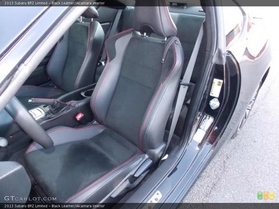 Black Leather/Alcantara Interior Front Seat for the 2013 Subaru BRZ Limited #89549098