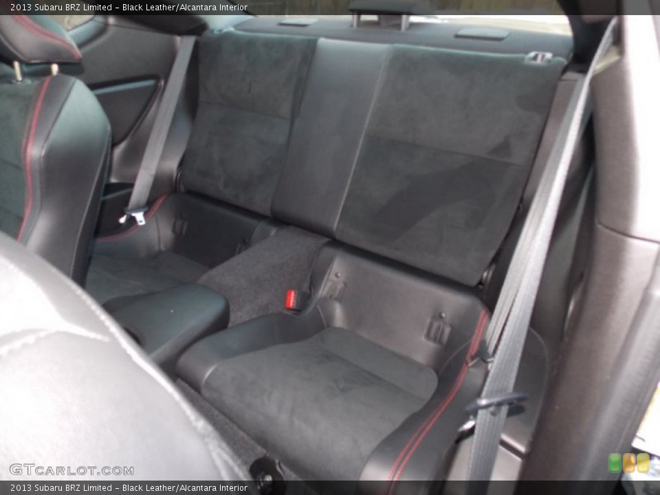Black Leather/Alcantara Interior Rear Seat for the 2013 Subaru BRZ Limited #89549145