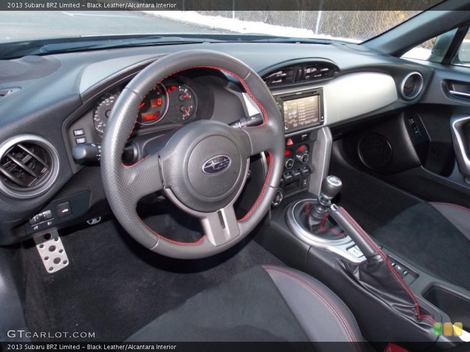 Black Leather/Alcantara 2013 Subaru BRZ Interiors