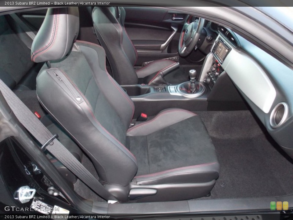 Black Leather/Alcantara Interior Front Seat for the 2013 Subaru BRZ Limited #89549236