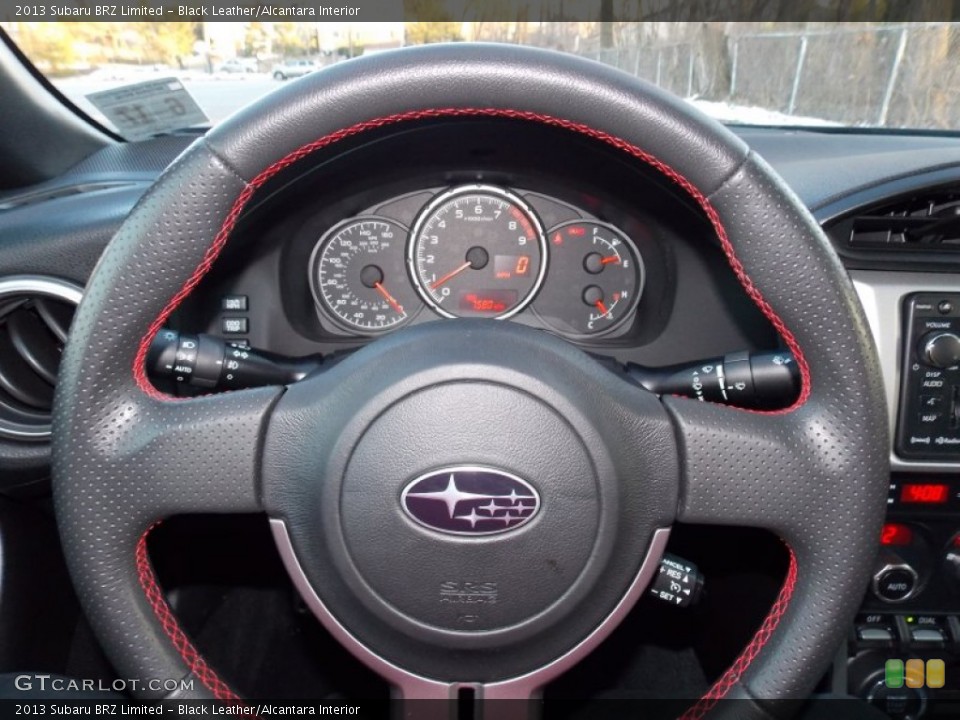 Black Leather/Alcantara Interior Steering Wheel for the 2013 Subaru BRZ Limited #89549398