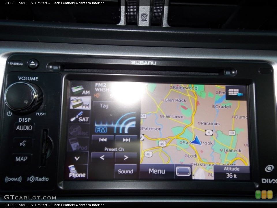 Black Leather/Alcantara Interior Navigation for the 2013 Subaru BRZ Limited #89549455