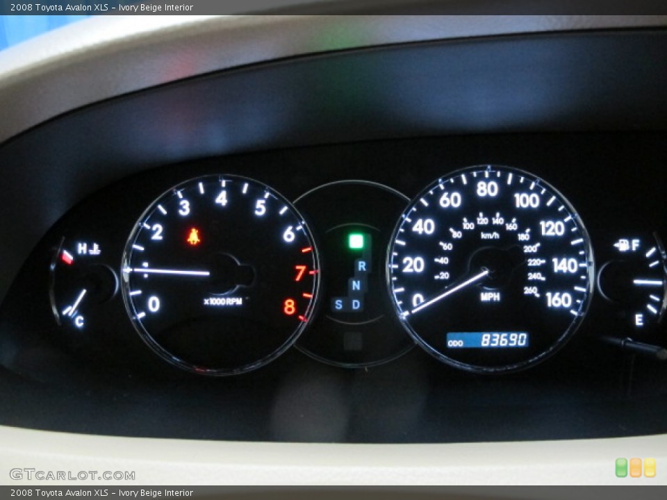 Ivory Beige Interior Gauges for the 2008 Toyota Avalon XLS #89549710